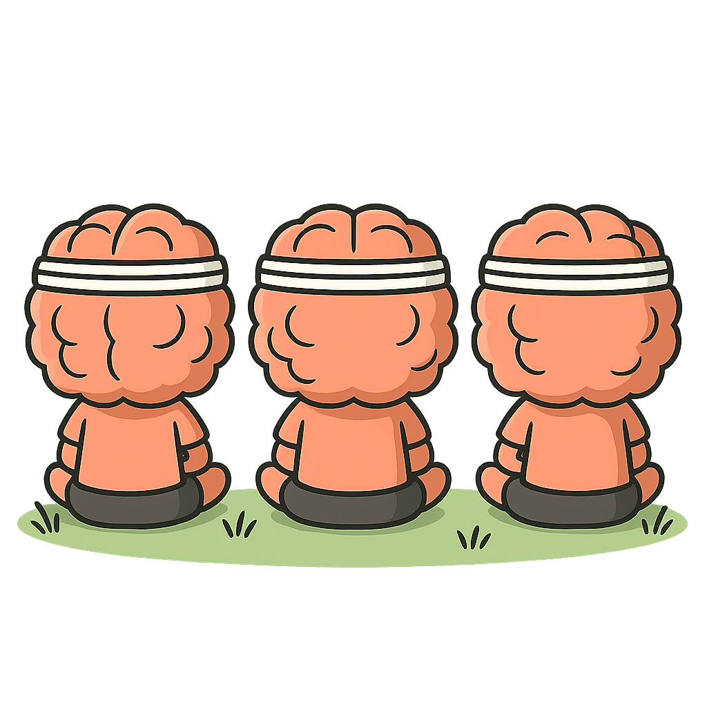 Meditate with a group in the park